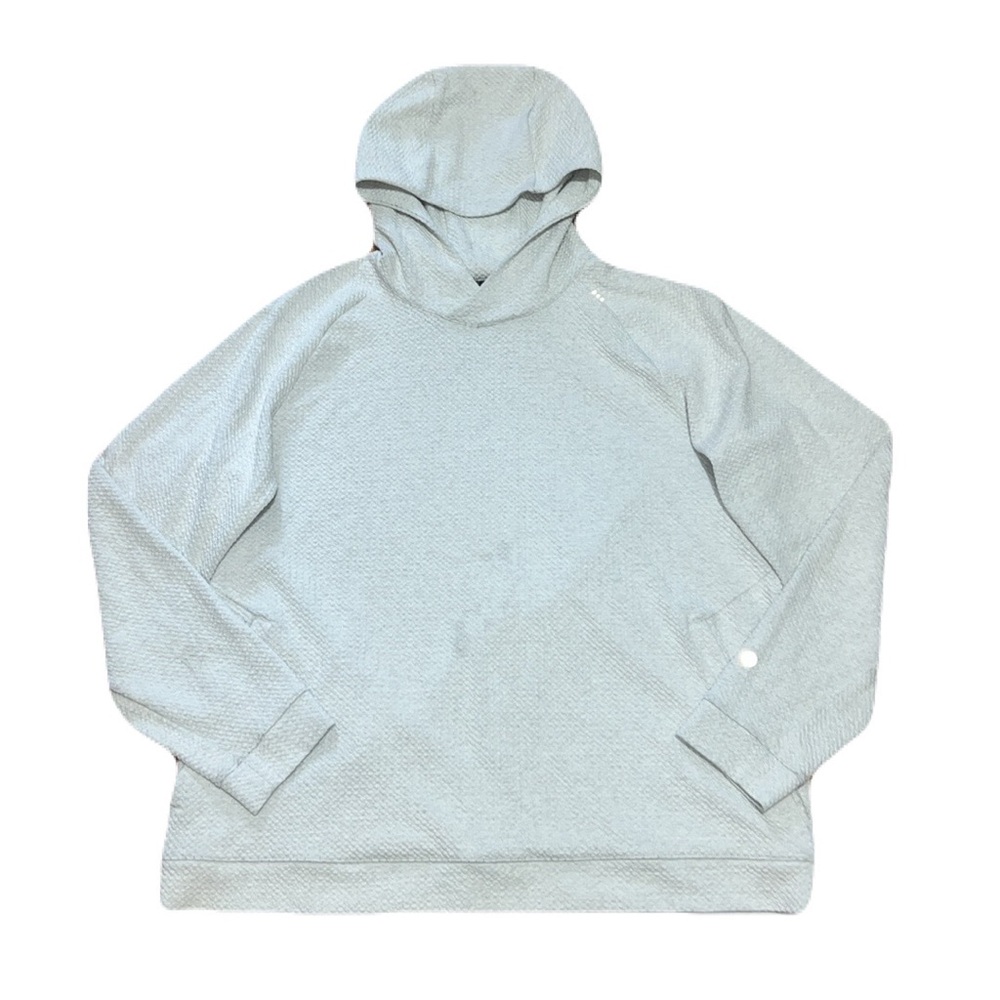 Lululemon At Ease Hoodie in Heathered Opal White, size XXL / 2XL - Picture 2 of 14